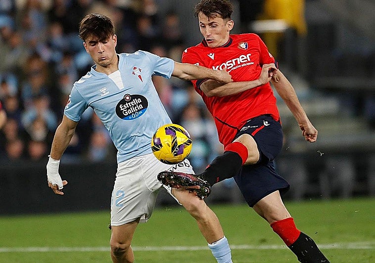 El Celta se lleva el duelo de la igualdad con Osasuna