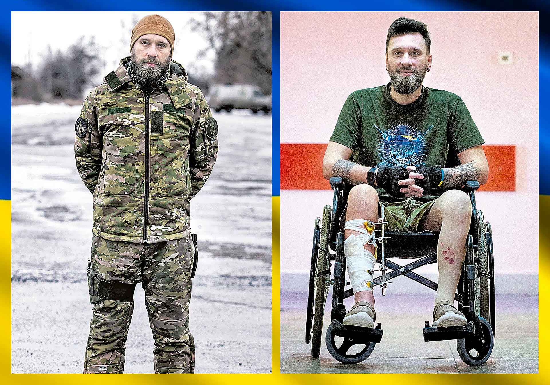 Un soldado en pie. Dos granadas postraron a Iván Hunchenko en una silla de ruedas cuando Moscú trató de tomar Kiev. Pero el soldado se recuperó y sigue en el frente, convertido ahora en comandante de la inteligencia militar.