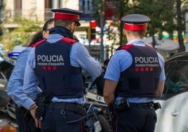 Mossos d'Esquadra en una intervención.