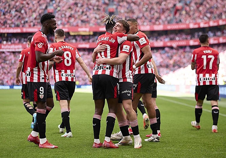 El Athletic arrasa al Valladolid y afianza la cuarta plaza