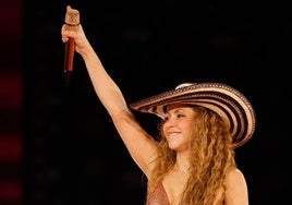 Shakira, durante un concierto en Medellín.