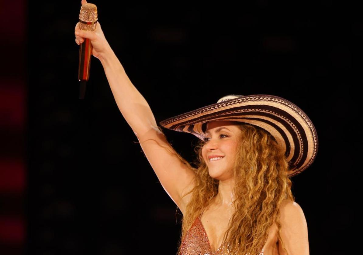 Shakira, durante un concierto en Medellín.