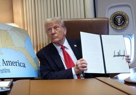 Trump ratifica su intención de imponer aranceles del 25% a Europa: «la UE fue creada para joder a EE UU»