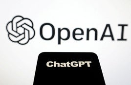 Logo de OpenAI y ChatGPT.