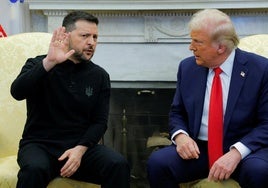 Imagen de la reunión entre Zelenski y Trump.