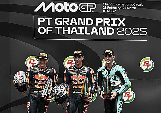 El podio de Moto3