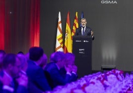 El rey Felipe VI preside la tradicional cena de bienvenida al MWC 2025.