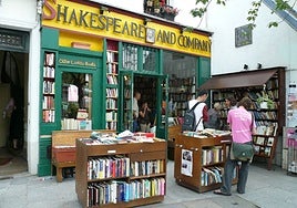 La librería Shakespeare and Company, en París.