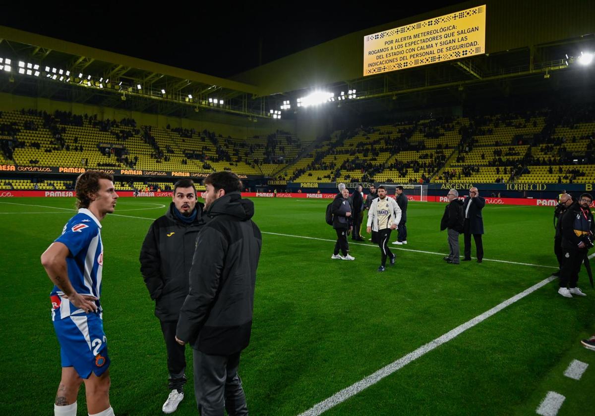 Suspendido el Villarreal - Espanyol por la alerta por lluvias en Castellón