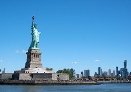 La Estatua de la Libertad.
