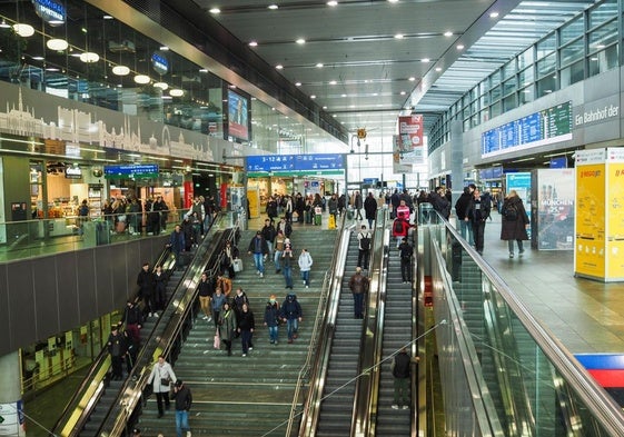 Estación Central de Viena.