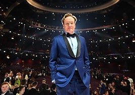Conan O'Brien, al término de la gala.