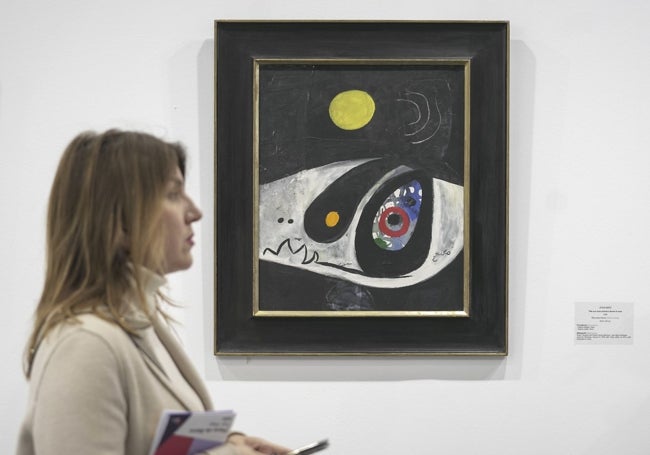 El Miró a la venta en la Galería Leandro Navarro por 1,6 millones de euros.