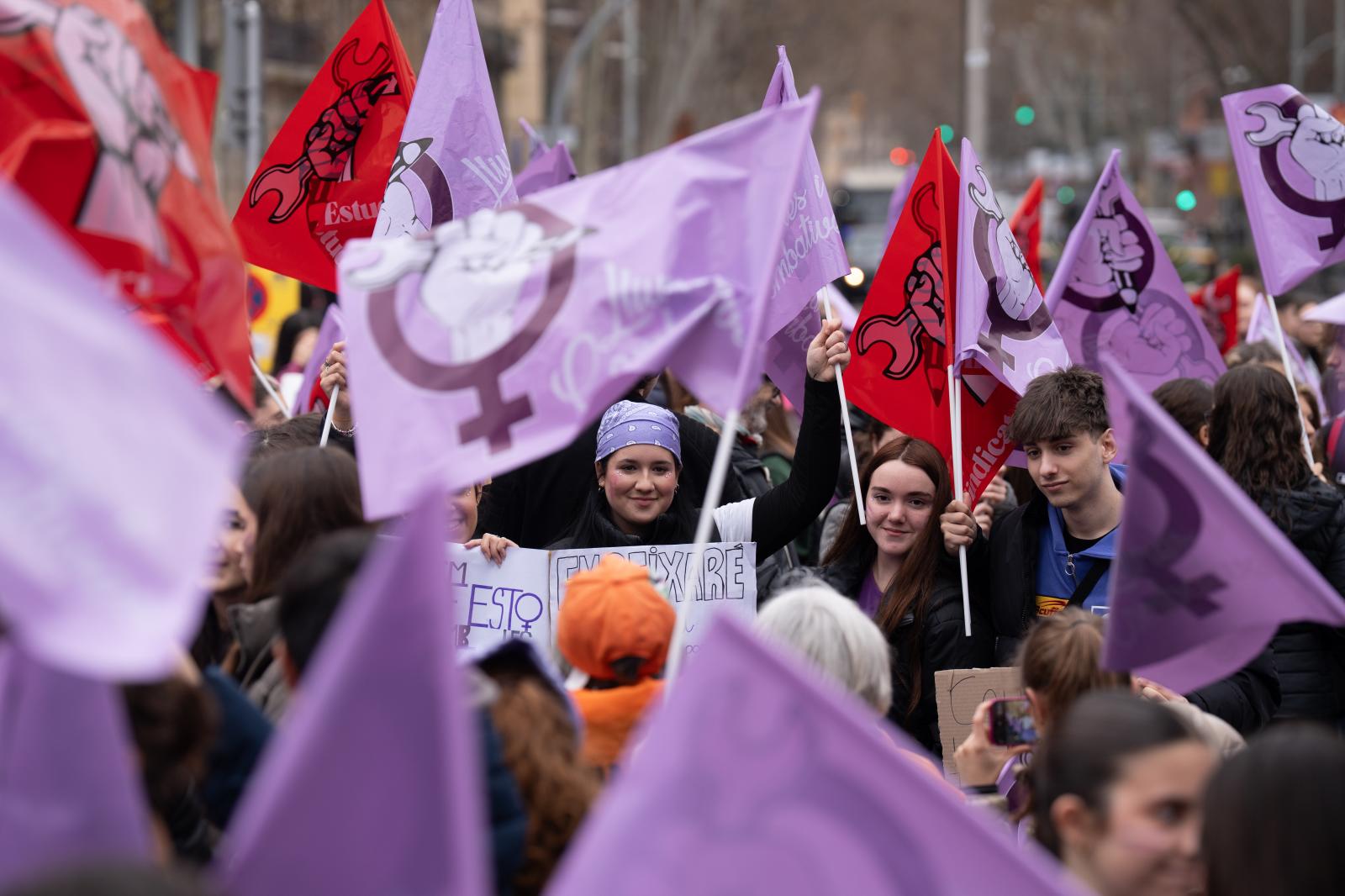 Manifestación el pasado viernes en Barcelona.