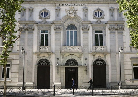 Fachada del Tribunal Supremo en Madrid.