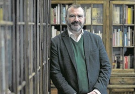 José Francisco Serrano, fotografiado durante la entrevista.