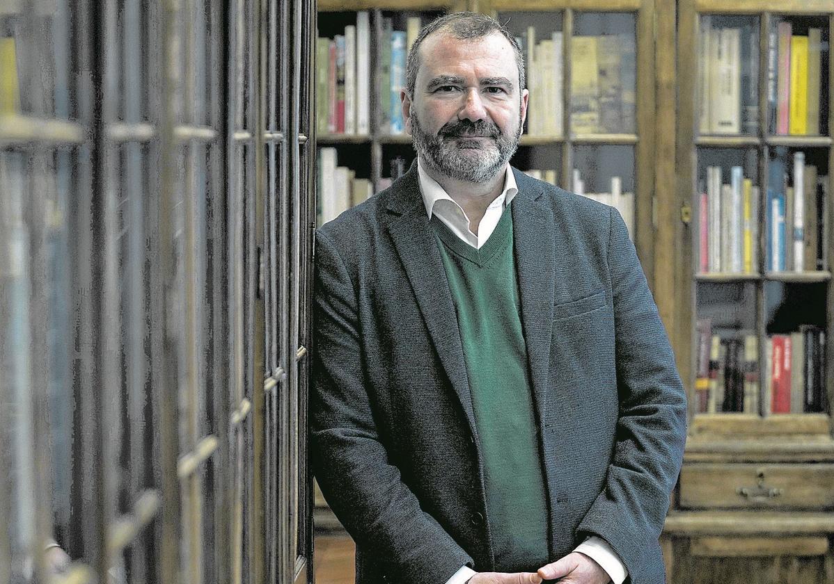 José Francisco Serrano, fotografiado durante la entrevista.