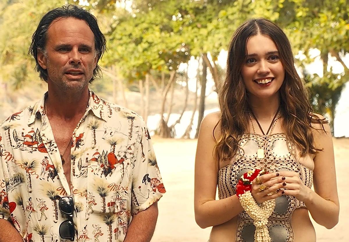 Dos de los personajes de la tercera temporada de 'The White Lotus'.