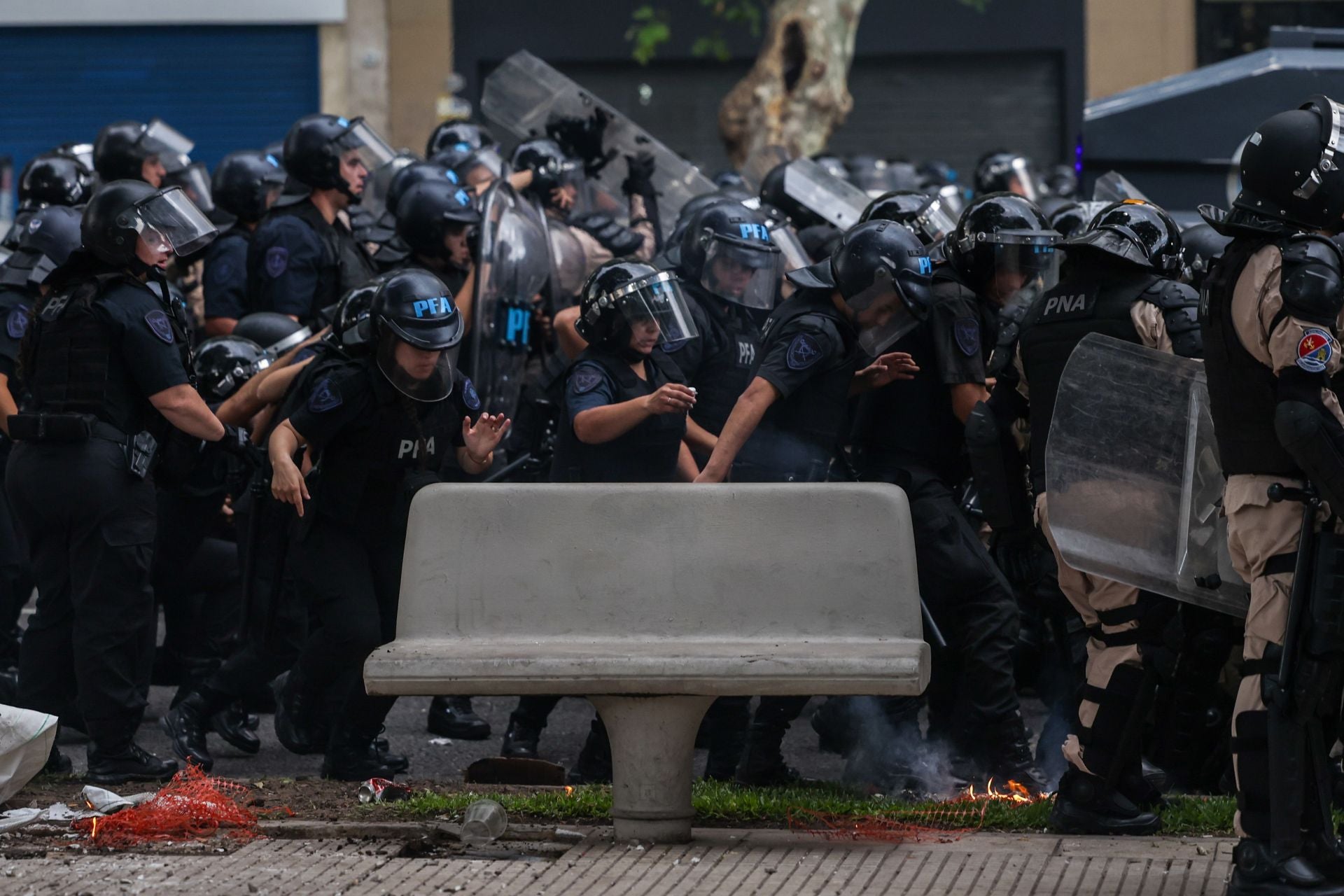 Las imágenes de la protesta en Argentina