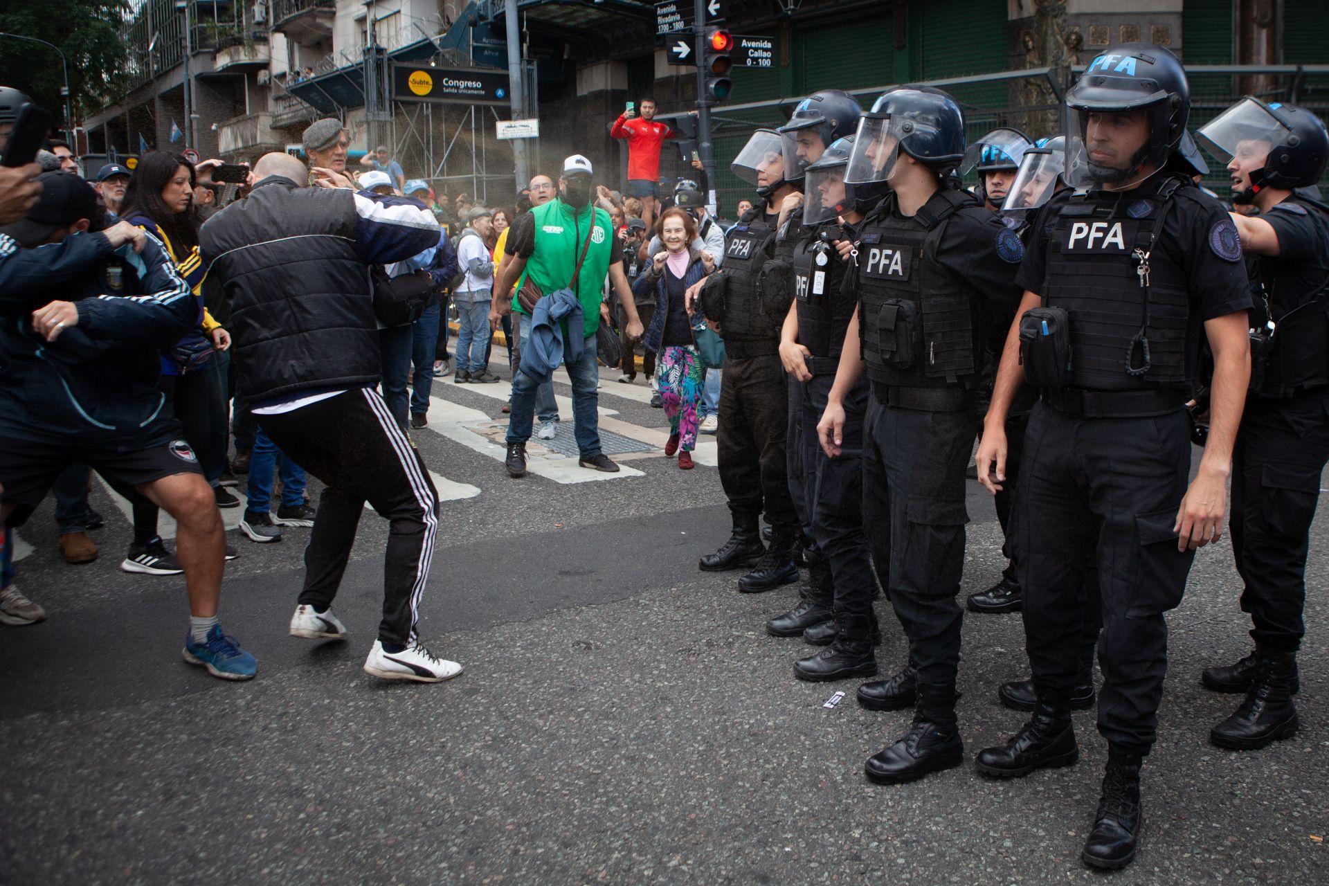 Las imágenes de la protesta en Argentina