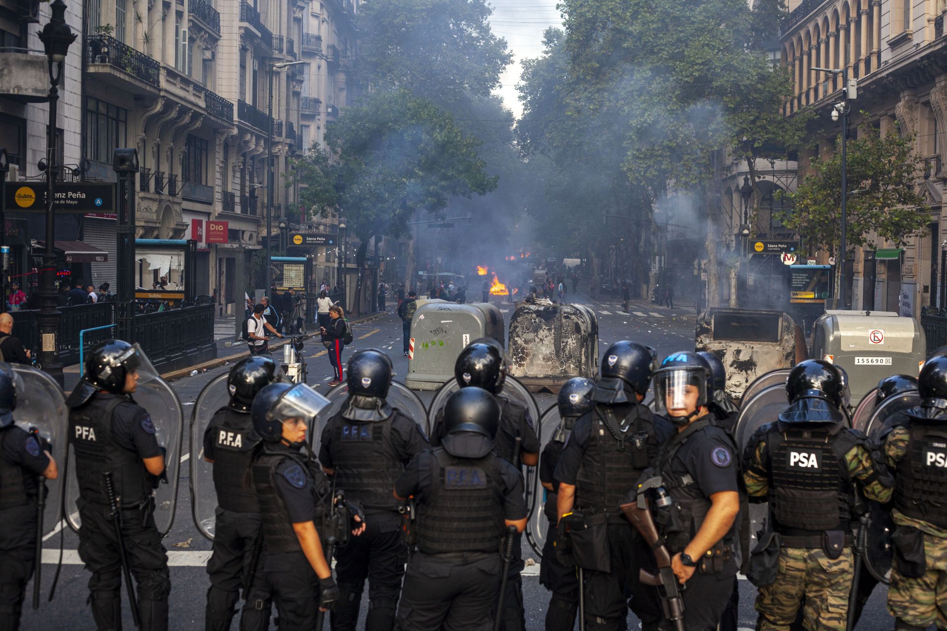 Las imágenes de la protesta en Argentina