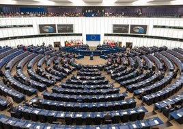 Pleno del Parlamento Europeo.