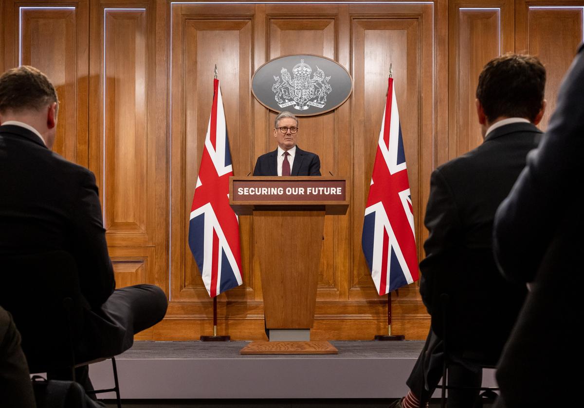 Keir Starmer tras la reunión telemática.