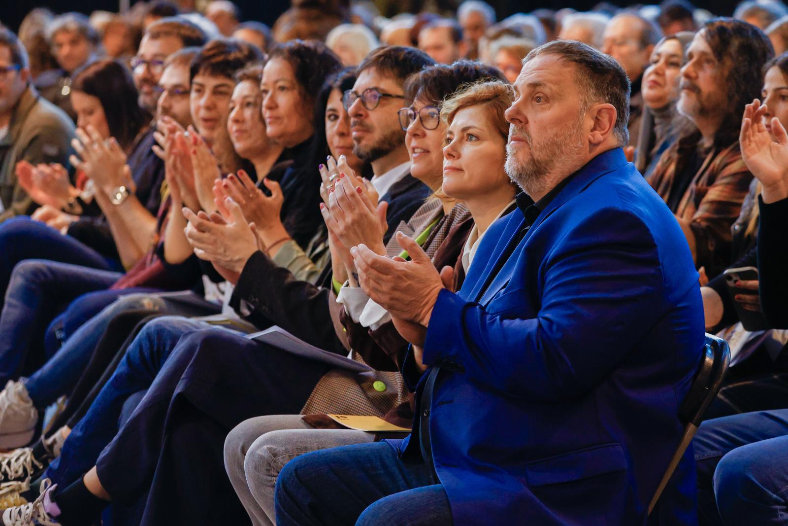 Oriol Junqueras, durante el congreso de ERC.