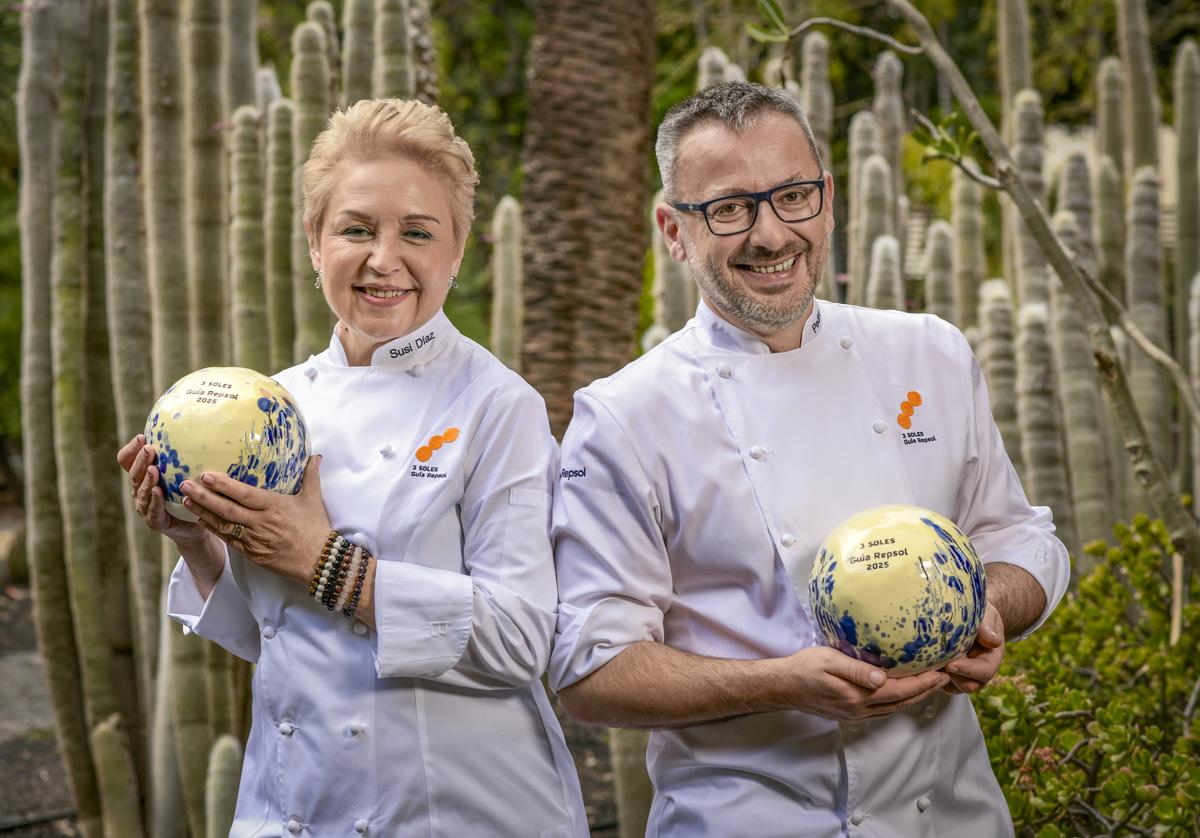 Los chefs Susi Díaz y Pedro Sánchez.