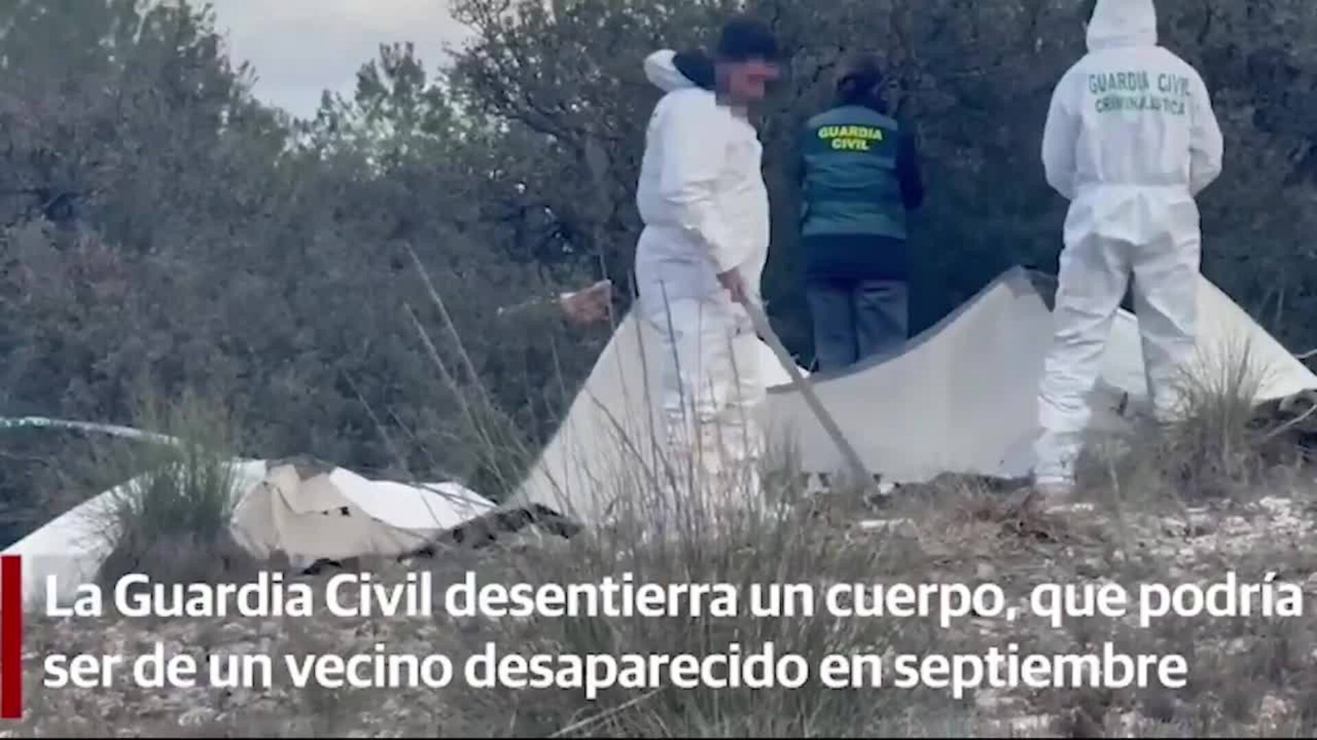 La Guardia Civil desentierra un cuerpo que podría ser de un vecino de Huéscar desaparecido en septiembre