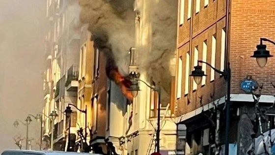 Imagen del incendio.