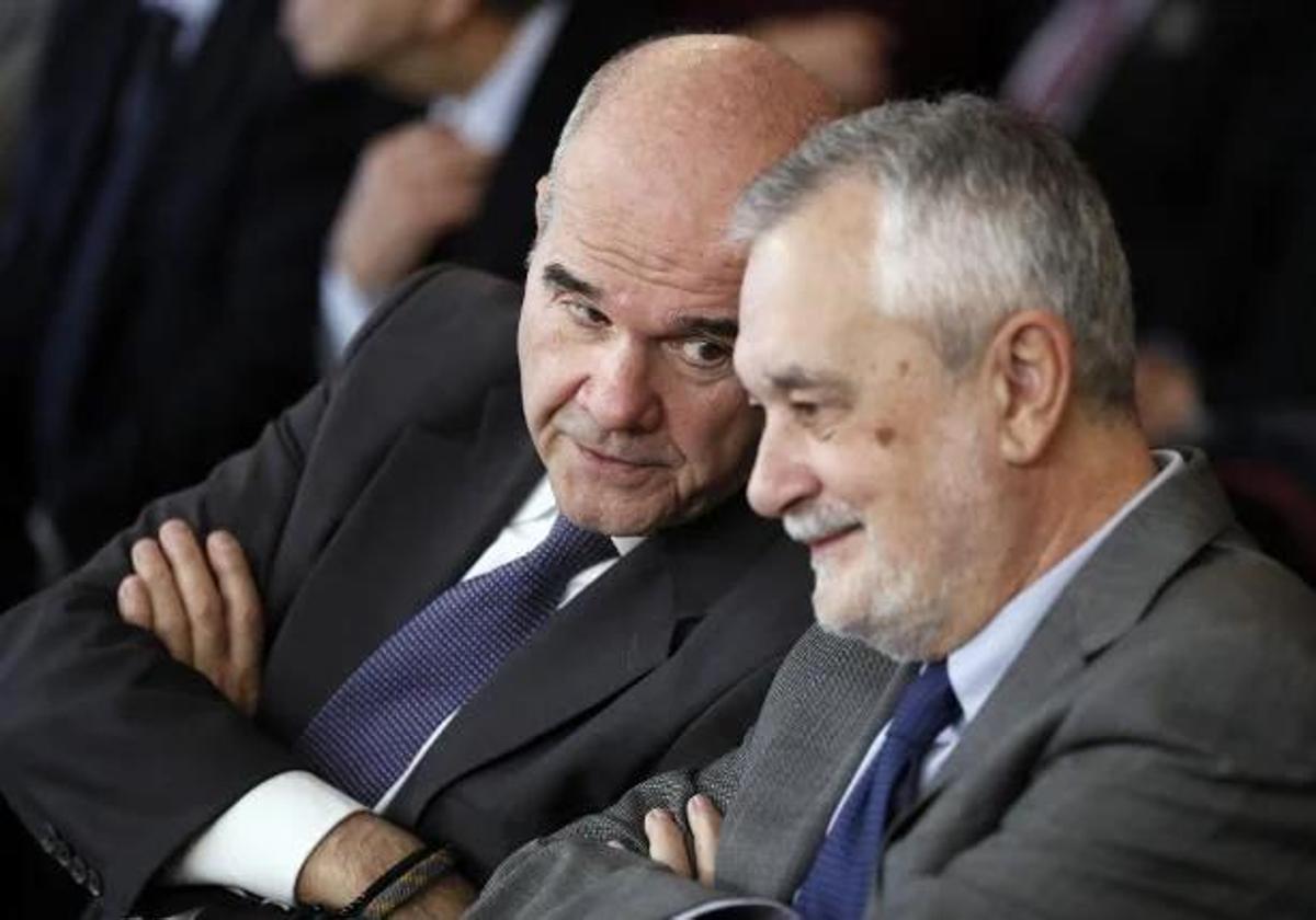 Manuel Chaves y José Antonio Griñán, durante la celebración del juicio.