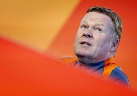 Ronald Koeman, durante su comparecencia en la previa del Países Bajos-España.