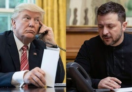 Donald Trump y Volodímir Zelenski.
