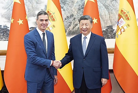 Sánchez junto a Xi Jinping en septiembre