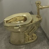 Un váter de oro de 98 kilos, robado y fundido en 2019.