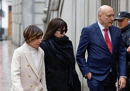 Jésica Rodríguez a su llegada al Supremo