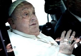 El Papa, tras salir del hospital Gemelli el pasado 23 de marzo.
