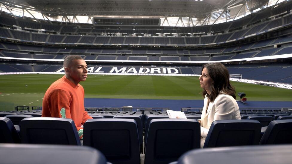 Kylian Mbappé, durante la entrevista con Ana Pastor.