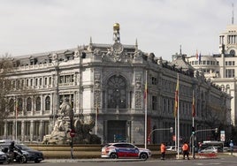Fachada de la sede del Banco de España en Madrid