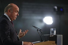 El vicepresidente del BCE, Luis de Guindos.