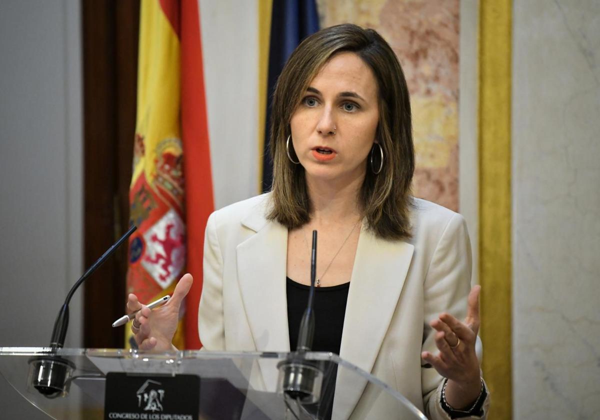 La diputada y secretaria general de Podemos, Ione Belarra.