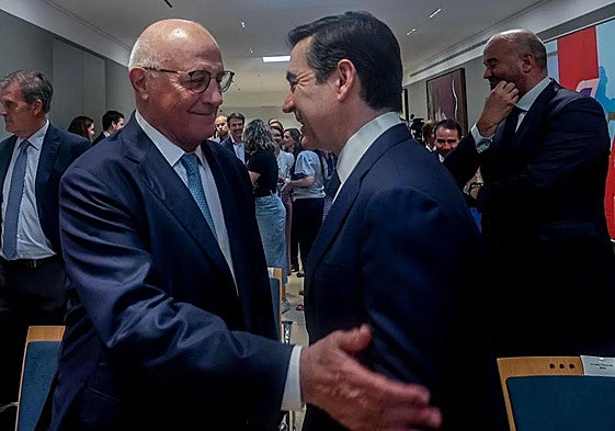 Josep Oliu y Carlos Torres