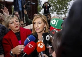 La exconsellera de Justicia y Emergencias, Salomé Pradas, la semana pasada a su llegada a declarar.