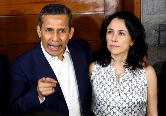 El expresidente peruano Ollanta Humala y su esposa, Nadine Heredia, en una imagen de archivo.