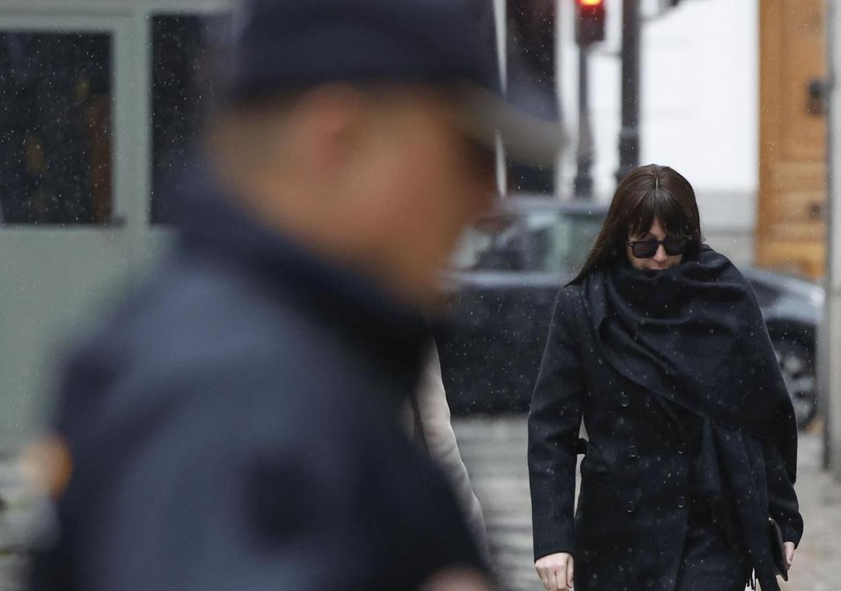 Jésica Rodríguez en su llegada al Tribunal Supremo en una imagen de archivo.