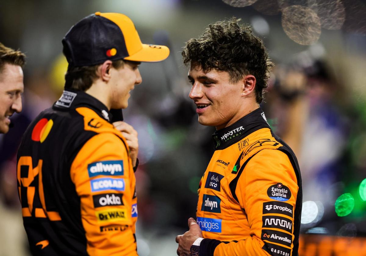 Oscar Piastri y Lando Norris.