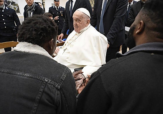 El papa Francisco, durante una visita el Jueves Santo.