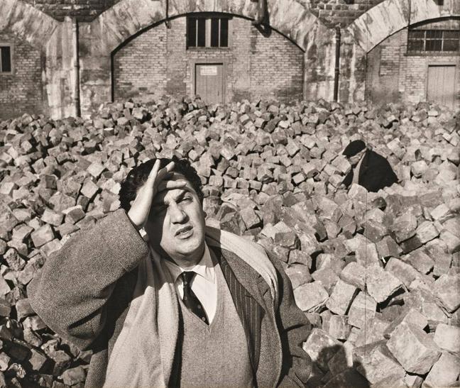 Federico Fellinio retratado por Varda.