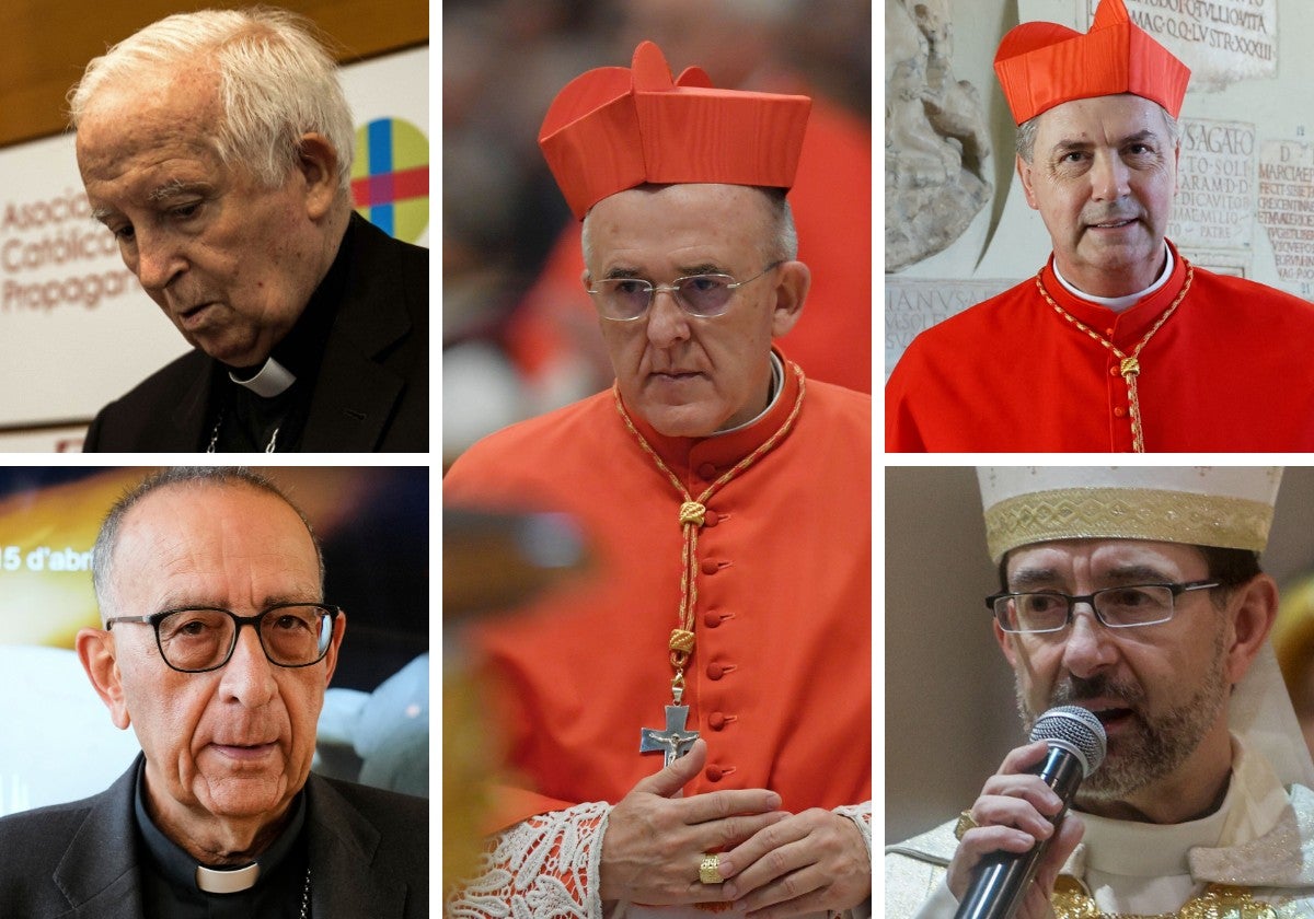 Los cinco cardenales españoles que elegirán al sucesor de Francisco